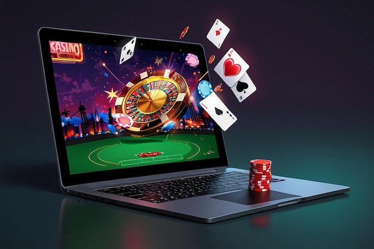 Antarmuka permainan Bikini Paradise di aplikasi hongkongpool dengan meja roulette langsung
